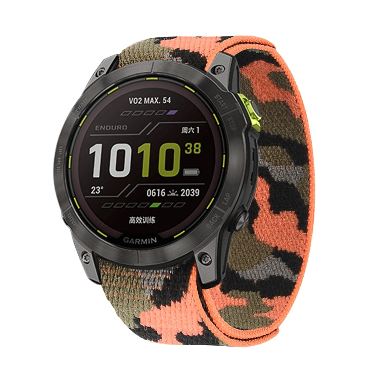 Hook And Loop Fastener Nylon Watch Band, For Garmin Fenix 7, For Garmin Fenix 7X