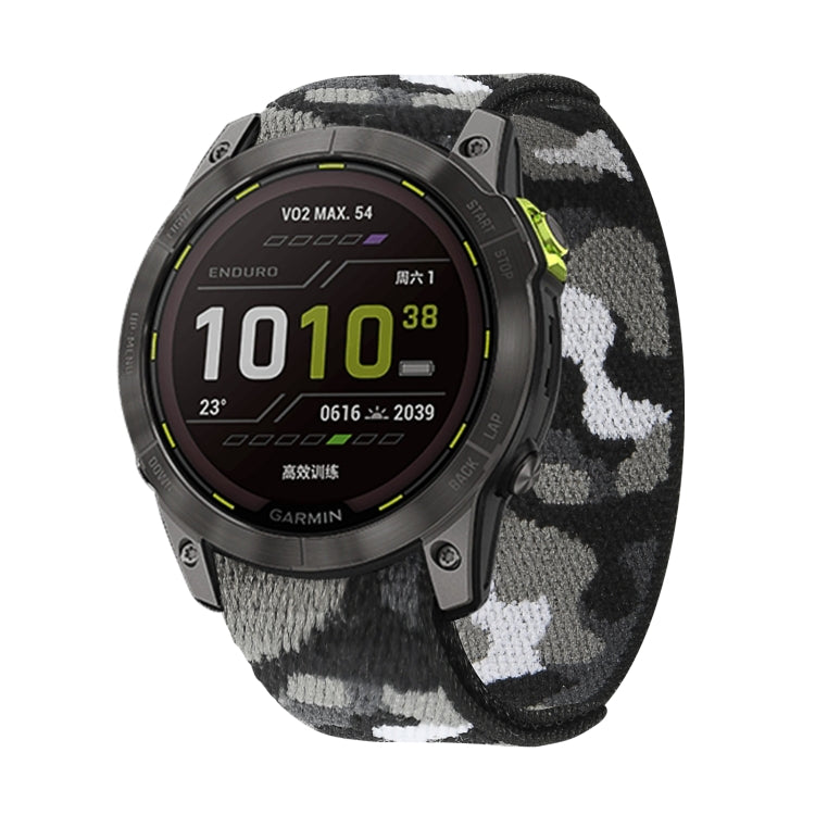 Hook And Loop Fastener Nylon Watch Band, For Garmin Fenix 7, For Garmin Fenix 7X