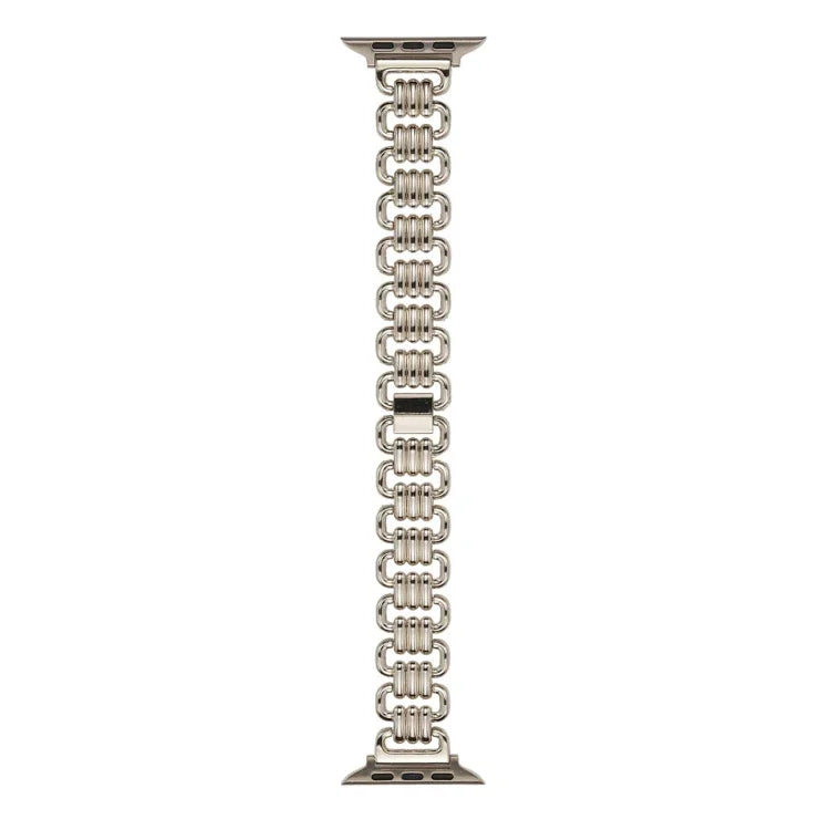 U-chain Metal Watch Band, For Apple Watch Ultra 49mm / Series 8&7 45mm / SE 2&6&SE&5&4 44mm / 3&2&1 42mm, For Apple Watch Series 8&7 41mm / SE 2&6&SE&5&4 40mm / 3&2&1 38mm