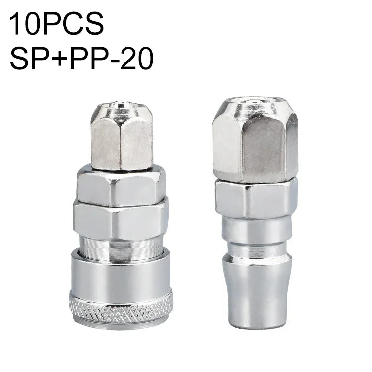 10pcs C-type Self-lock Air Tube Pneumatic Quick Fitting Connector, PF-20, PF-30, PF-40, PH-20, PH-30, PH-40, PM-20, PM-30, PM-40, PP-20, PP-30, PP-40, SF-20, SF-30, SF-40, SH-20, SH-30, SH-40, SM-20, SM-30, SM-40, SP-20, SP-30, SP-40, SF+PF-20, SF+PF-3...