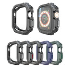TPU + PC Carbon Fiber Shockproof Case For Apple Watch, Ultra 3 / 2 / 1 49mm