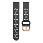Quick Release Lace Silicone Watch Band, For Garmin Fenix 7S / 6S / 5S