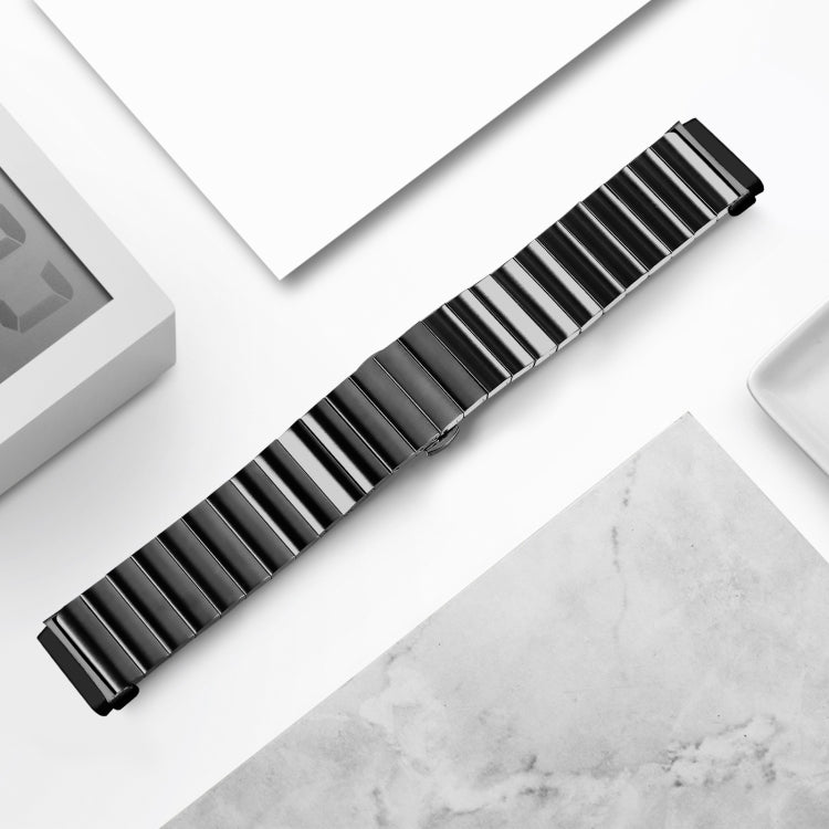 Universal Butterfly Buckle Metal Watch Band, For Fitbit Versa 3 / Sense, For Fitbit Versa 4 / Sense 2