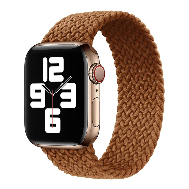 Nylon Single-turn Braided Watch Band For Apple Watch Series 8&7 41mm / SE 2&6&SE&5&4 40mm / 3&2&1 38mm, For Apple Watch Series 8&7 41mm,155mm, For Apple Watch Series 8&7 41mm, 155mm