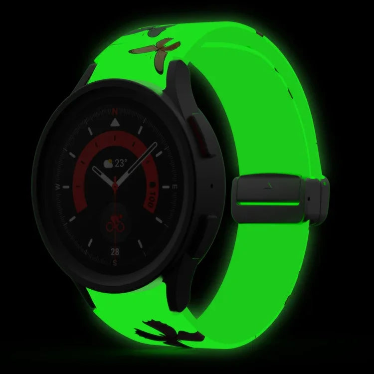 Magnetic Printed Silicone Watch Band, For Samsung Galaxy Watch5