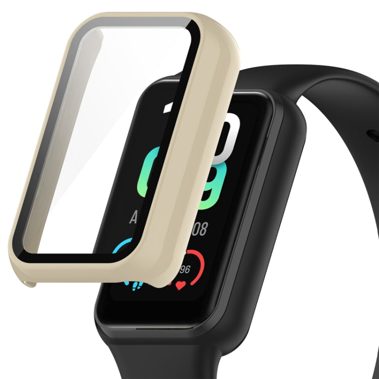 PC + Tempered Glass Integrated Protective Watch Case, For Amazfit Band 7