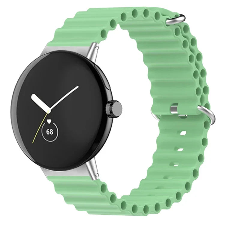 Ocean Silicone Watch Band, For Google Pixel Watch 4 / 3 / 2 / 1 41mm