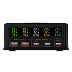868H 6 in 1 160W 3 PD Type-C + 2 QC3.0 USB Ports Multi Ports Charger, 868H