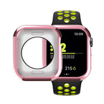 Plating TPU Round Hole Hollowing Protective Case, For Apple Watch Series 3 & 2 & 1 38mm, For Apple Watch Series 6 / 5 / 4 / SE 2025 / 2023 / 2022 44mm