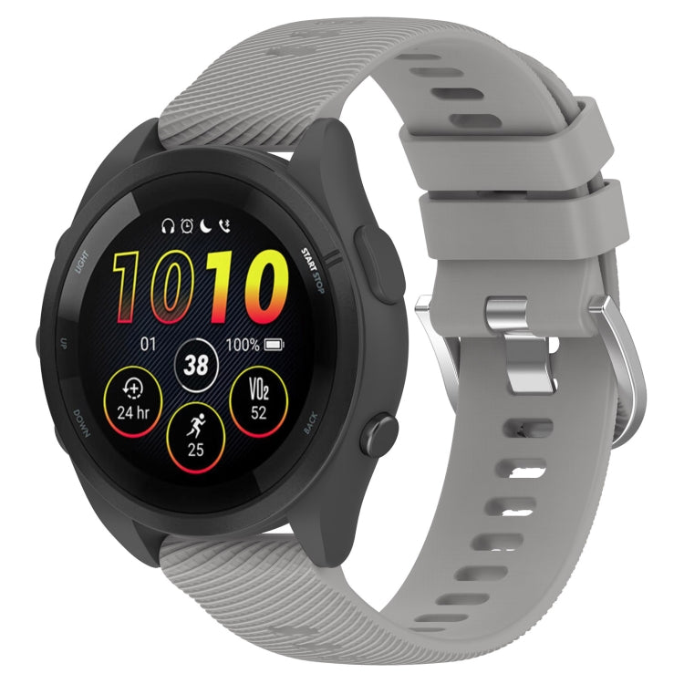 18mm Solid Color Silicone Watch Band, For Garmin Forerunner 265S