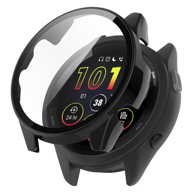 PC + Tempered Glass Film Integrated Watch Protective Case, For Garmin Forerunner 265, For Garmin Forerunner 265S
