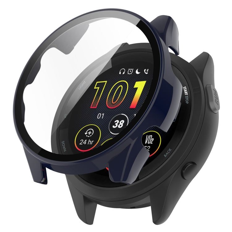 PC + Tempered Glass Film Integrated Watch Protective Case, For Garmin Forerunner 265, For Garmin Forerunner 265S