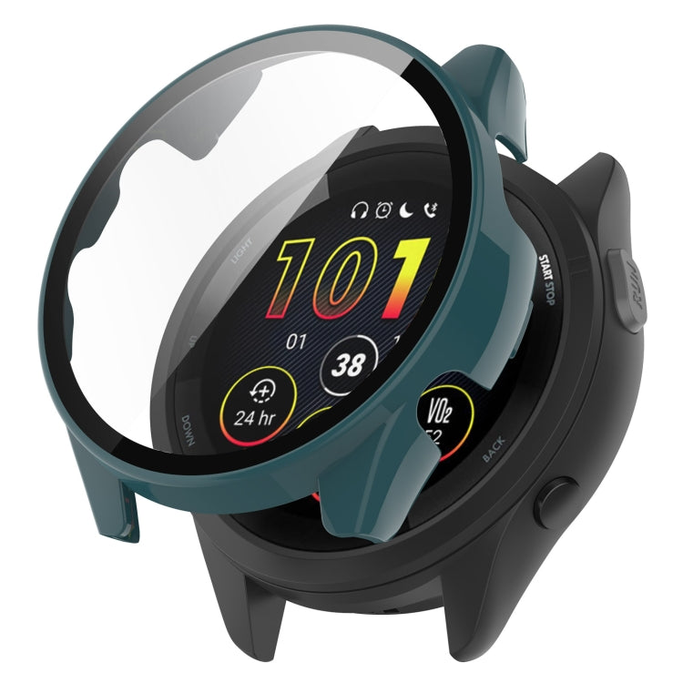 PC + Tempered Glass Film Integrated Watch Protective Case, For Garmin Forerunner 265, For Garmin Forerunner 265S