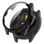 PC + Tempered Glass Film Integrated Watch Protective Case, For Garmin Forerunner 265, For Garmin Forerunner 265S