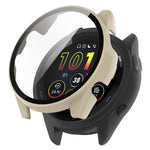 PC + Tempered Glass Film Integrated Watch Protective Case, For Garmin Forerunner 265, For Garmin Forerunner 265S