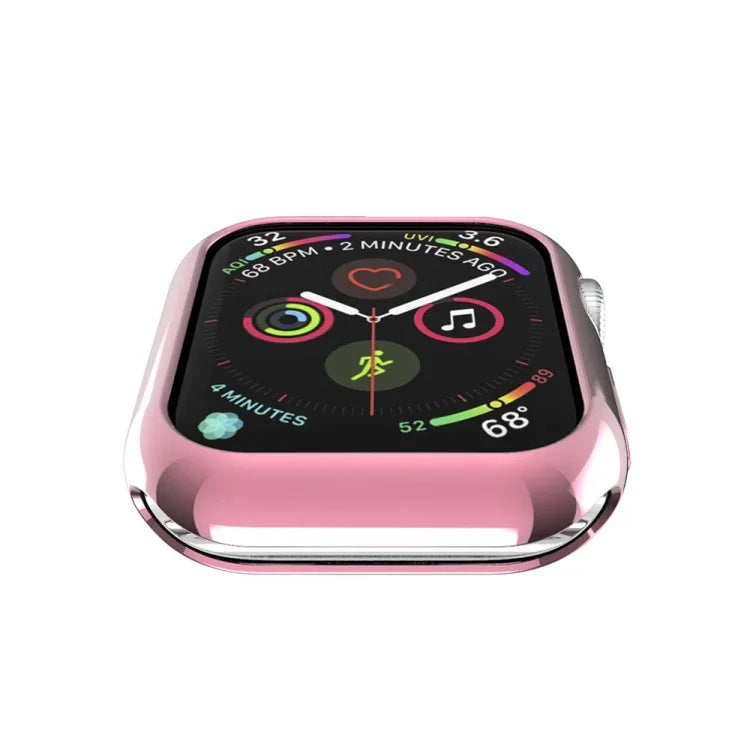 Plating TPU Round Hole Hollowing Protective Case, For Apple Watch Series 6 / 5 / 4 / SE 2025 / 2023 / 2022 40mm, For Apple Watch Series 3 & 2 & 1 42mm