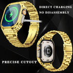 Metal Integrated Watch Protective Case, For Apple Watch Ultra 4 / 3 / 2 / 1 49mm, For Apple Watch Series SE 2025&6&SE&5&4 44mm, For Apple Watch Series 9 / 8 / 7 45mm