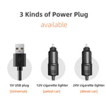 F4310 360-Degree Rotating Adjustable Car Three-Head Fan, F4310 24V Cigarette Lighter, F4310 USB Universal, F4310 12V Cigarette Lighter