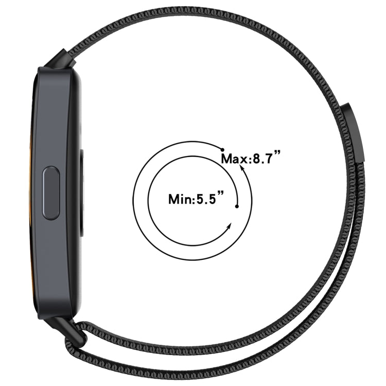 Milanese Metal Watch Band, For Huawei Band 10 / 9 / 8