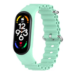 Solid Color Marine Silicone Breathable Watch Band, For Xiaomi Mi Band 7 / 6 / 5 / 4 / 3