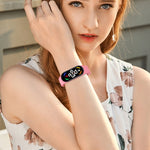 Solid Color Marine Silicone Breathable Watch Band, For Xiaomi Mi Band 7 / 6 / 5 / 4 / 3