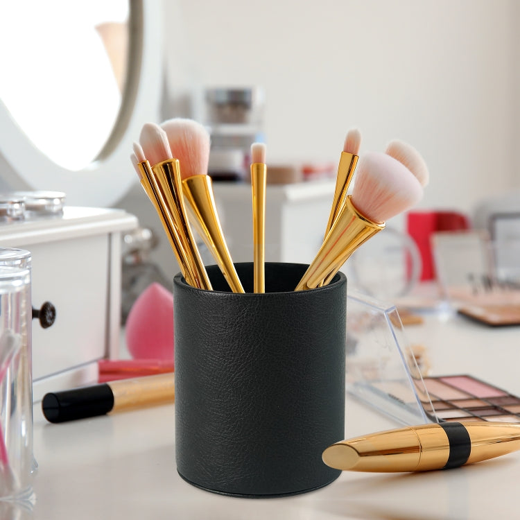 PU Leather Tool Storage Box Desktop Pen Holder