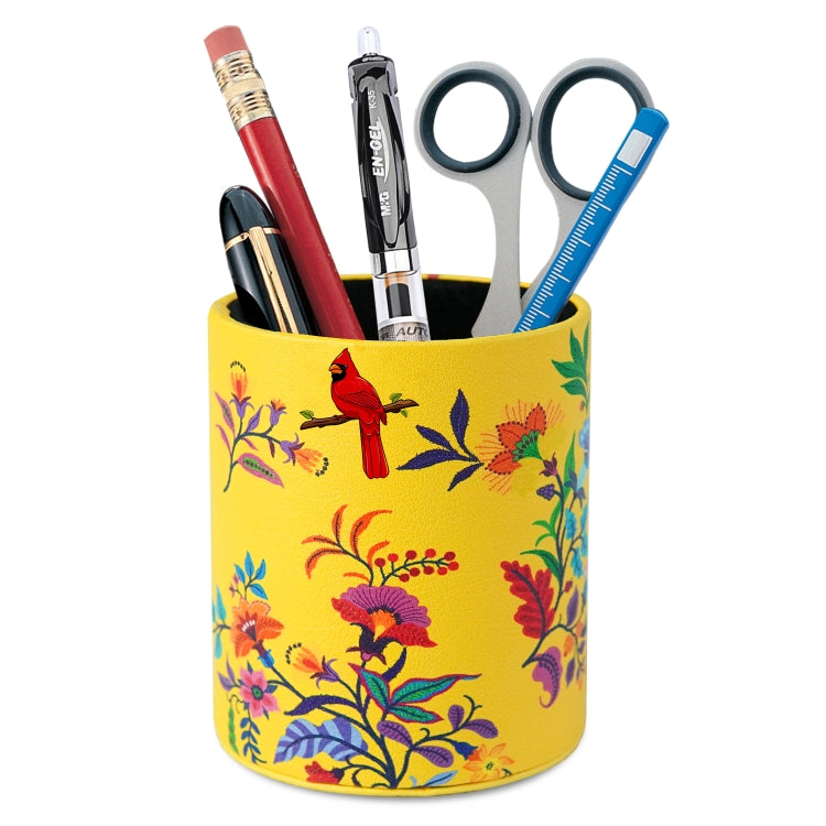 PU Leather Tool Storage Box Desktop Pen Holder