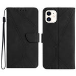 Stitching Embossed Leather Phone Case, For iPhone 11, For iPhone 11 Pro, For iPhone 11 Pro Max, For iPhone 14 Plus
