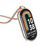Mijobs Metal Pendant Stainless Steel Watch Necklace, For Xiaomi Smart Band 10 / 9 / 8