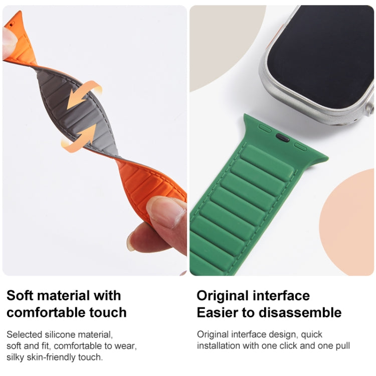 Loop Magnetic Silicone Watch Band, For Apple Watch 7 41mm, For Apple Watch 7 45mm, For Apple Watch SE 40mm