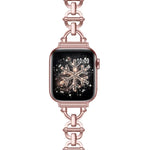 Ladder Buckle Metal Watch Band, For Apple Watch Ultra 49mm, For Apple Watch 8 41mm, For Apple Watch 8 45mm, For Apple Watch SE 2022 40mm, For Apple Watch SE 2022 44mm, For Apple Watch 7 41mm, For Apple Watch 7 45mm, For Apple Watch SE 40mm             ...