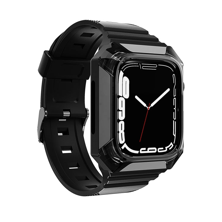 Armor Case Integrated TPU Watch Band, For Apple Watch 6 44mm, For Apple Watch 5 44mm, For Apple Watch 5 40mm, For Apple Watch 4 44mm, For Apple Watch 4 40mm, For Apple Watch 3 38mm, For Apple Watch 3 42mm, For Apple Watch 2 42mm