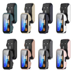 PC + Tempered Film Integrated Protective Watch Case, For Huawei Band 10 / 9 / 8