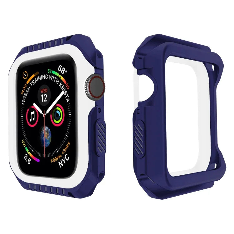 Shockproof Two Color Protective Case, For Apple Watch Series Series 3 & 2 & 1 42mm, For Apple Watch Series 6 & SE & 5 & 4 44mm