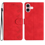 Seven Butterflies Embossed Leather Phone Case, For iPhone 16e / 17e, For iPhone 17 Pro Max, For iPhone 17 Pro, For iPhone 17, For iPhone Air, For iPhone 16 Pro Max, For iPhone 16 Pro, For iPhone 16 Plus