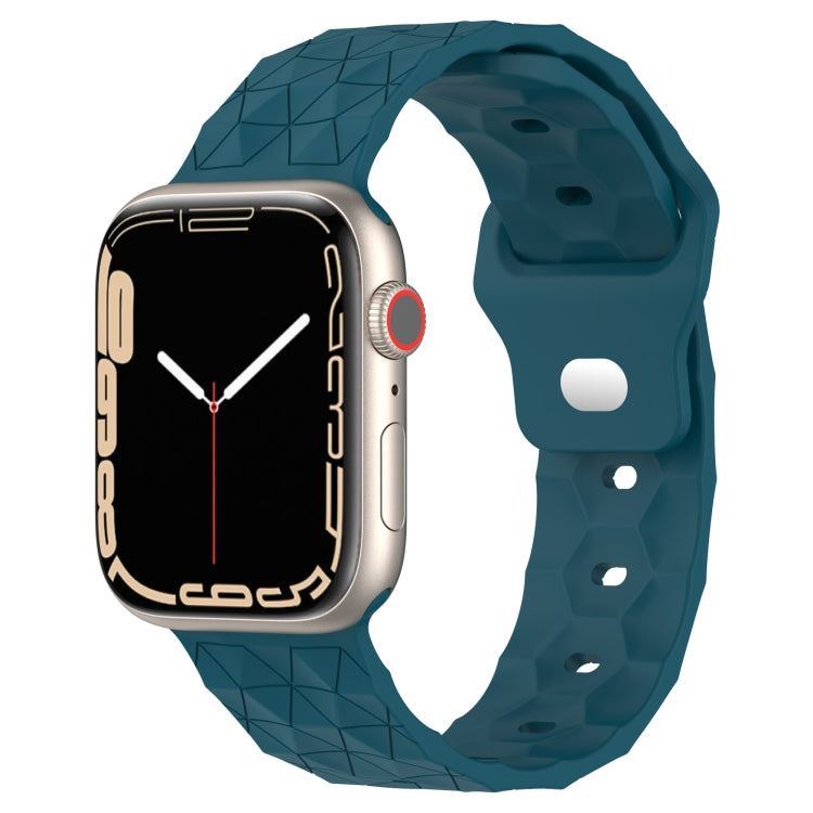 Football Texture Silicone Watch Band, For Apple Watch 4 44mm, For Apple Watch 4 40mm, For Apple Watch 3 38mm, For Apple Watch 3 42mm