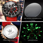 OLEVS 9936 Men Multifunctional Sports Waterproof Quartz Watch