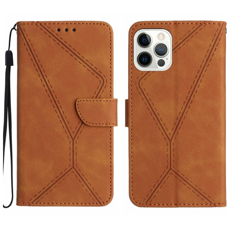 Stitching Embossed Leather Phone Case, For iPhone 17e / 16e, For iPhone 17 Pro Max, For iPhone 17 Pro, For iPhone 17, For iPhone Air, For iPhone 16 Pro Max, For iPhone 16 Pro, For iPhone 16 Plus