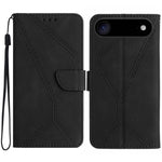 Stitching Embossed Leather Phone Case, For iPhone 17e / 16e, For iPhone 17 Pro Max, For iPhone 17 Pro, For iPhone 17, For iPhone Air, For iPhone 16 Pro Max, For iPhone 16 Pro, For iPhone 16 Plus