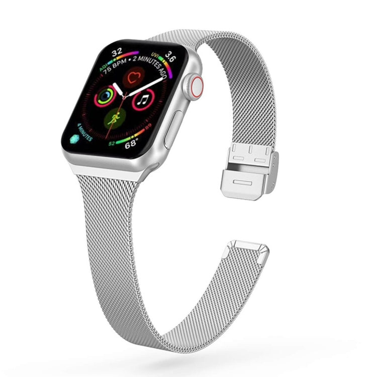Milanese Stainless Steel Watchband, For Apple Watch Series 8&7 41mm / SE 2&6&SE&5&4 40mm / 3&2&1 38mm, For Apple Watch Ultra 49mm / Series 8&7 45mm / SE 2&6&SE&5&4 44mm / 3&2&1 42mm, For Apple Watch Series 7 45mm / 6 & SE & 5 & 4 44mm / 3 & 2 & 1 42mm ...