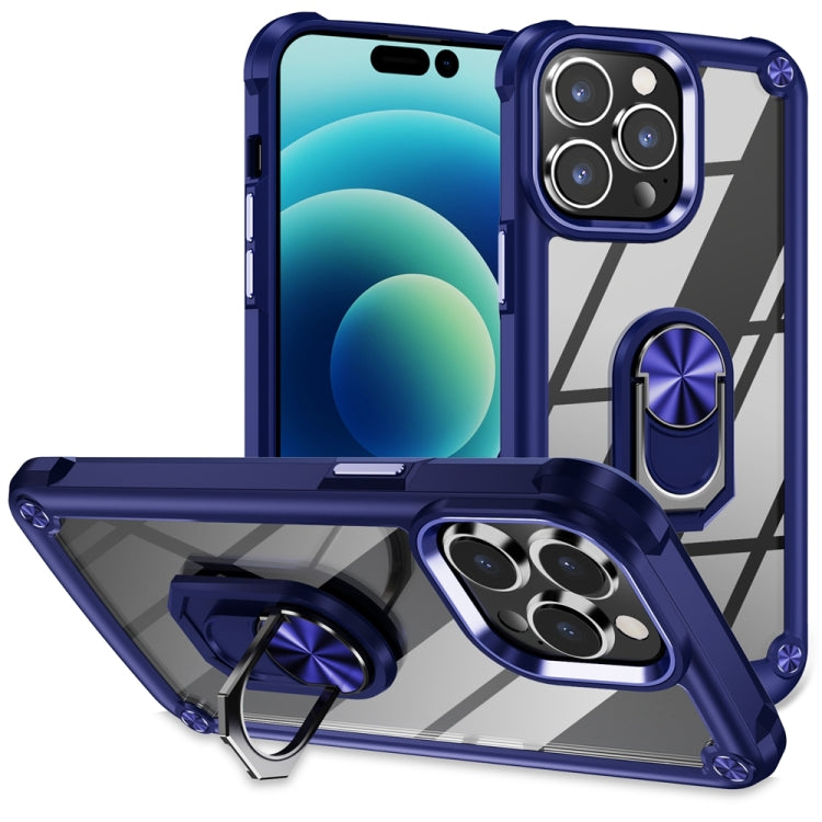 TPU + PC Lens Protection Phone Case with Ring Holder, For iPhone 17e / 16e, For iPhone 17 Pro Max, For iPhone 17, For iPhone Air, For iPhone 16 Pro Max, For iPhone 16 Pro, For iPhone 16 Plus, For iPhone 16, For iPhone 15 Pro Max