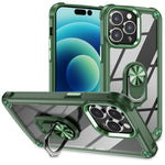 TPU + PC Lens Protection Phone Case with Ring Holder, For iPhone 17e / 16e, For iPhone 17 Pro Max, For iPhone 17, For iPhone Air, For iPhone 16 Pro Max, For iPhone 16 Pro, For iPhone 16 Plus, For iPhone 16, For iPhone 15 Pro Max