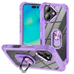 TPU + PC Lens Protection Phone Case with Ring Holder, For iPhone 17e / 16e, For iPhone 17 Pro Max, For iPhone 17, For iPhone Air, For iPhone 16 Pro Max, For iPhone 16 Pro, For iPhone 16 Plus, For iPhone 16, For iPhone 15 Pro Max