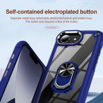 TPU + PC Lens Protection Phone Case with Ring Holder, For iPhone 17e / 16e, For iPhone 17 Pro Max, For iPhone 17, For iPhone Air, For iPhone 16 Pro Max, For iPhone 16 Pro, For iPhone 16 Plus, For iPhone 16, For iPhone 15 Pro Max