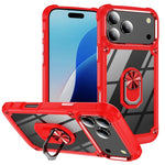 TPU + PC Lens Protection Phone Case with Ring Holder, For iPhone 17e / 16e, For iPhone 17 Pro Max, For iPhone 17, For iPhone Air, For iPhone 16 Pro Max, For iPhone 16 Pro, For iPhone 16 Plus, For iPhone 16, For iPhone 15 Pro Max