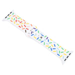 Rainbow Raindrops Silicone Watch Band, For Apple Watch 3 38mm, For Apple Watch 3 42mm, For Apple Watch 2 42mm, For Apple Watch 2 38mm
