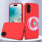 Shockproof Silicone Magsafe Phone Case, For iPhone 16 Pro Max, For iPhone 16 Pro, For iPhone 16 Plus, For iPhone 16, For iPhone 15 Pro Max