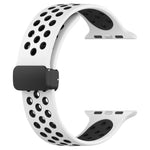 Magnetic Buckle Silicone Watch Band, For Apple Watch 4 44mm, For Apple Watch 4 40mm, For Apple Watch 3 38mm