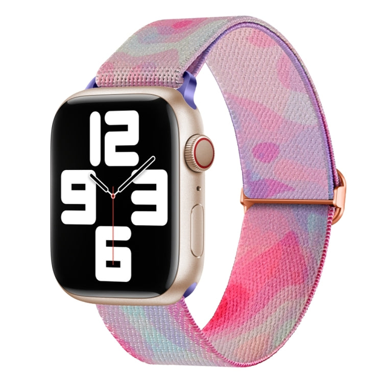 Painted Pattern Nylon Replacement Watch Band, For Apple Watch 4 44mm, For Apple Watch 4 40mm, For Apple Watch 3 38mm, For Apple Watch 3 42mm, For Apple Watch 2 42mm, For Apple Watch 2 38mm