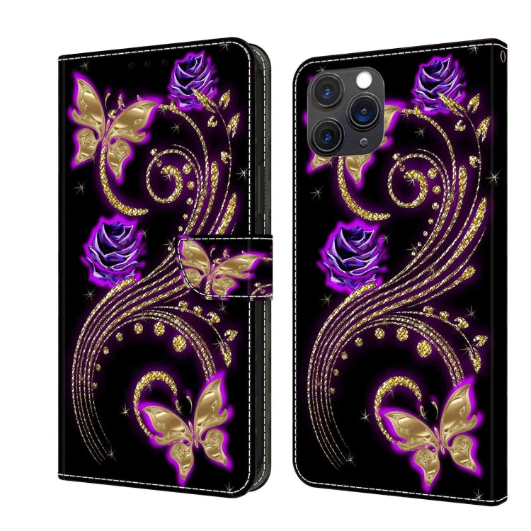 Crystal 3D Shockproof Protective Leather Phone Case, For iPhone 11 Pro Max, For iPhone 11